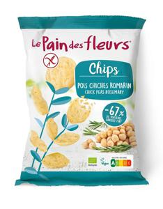 Pain Des Fleurs Chips kikkererwten rozemarijn bio (50 gr)