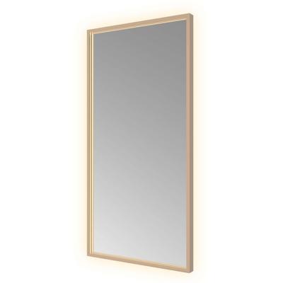 Hotbath &MORE Spiegel direct en indirect LED color changing spiegelverwarming met afstandsbediening Geborsteld koper PVD SQU510BCP