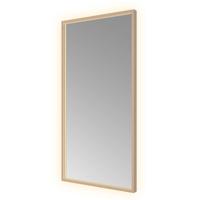 Hotbath &MORE Spiegel direct en indirect LED color changing spiegelverwarming met afstandsbediening Geborsteld koper PVD SQU510BCP