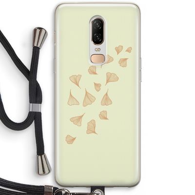 Falling Leaves: OnePlus 6 Transparant Hoesje met koord