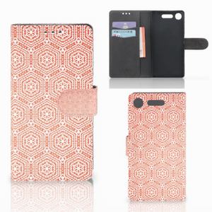 Sony Xperia XZ1 Telefoon Hoesje Pattern Orange