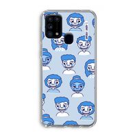 Gezichtjes: Samsung Galaxy M31 Transparant Hoesje Gezichtjes: Samsung Galaxy M31 Transparant Hoesje