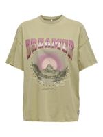 Only Onllucy Life S/s Mountain Top Box Jrs T-shirt Korte Mouw Elm Boho Dreamer