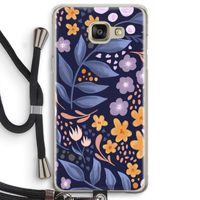 Flowers with blue leaves: Samsung Galaxy A5 (2016) Transparant Hoesje met koord