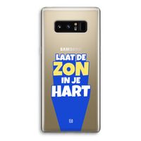 Laat de zon in je hart: Samsung Galaxy Note 8 Transparant Hoesje Laat de zon in je hart: Samsung Galaxy Note 8 Transparant Hoesje