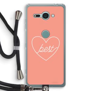 Best heart: Sony Xperia XZ2 Compact Transparant Hoesje met koord