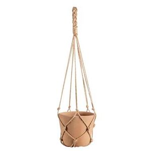 Bloempot hangend Tijm - naturel - terracotta - 55xø17,5 cm - Leen Bakker