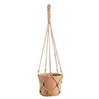 Bloempot hangend Tijm - naturel - terracotta - 55xø17,5 cm - Leen Bakker