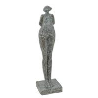 MODERNISTISCH BRONZEN BEELD VAN EEN VROUW