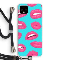 Bite my lip: Pixel 4 XL Transparant Hoesje met koord