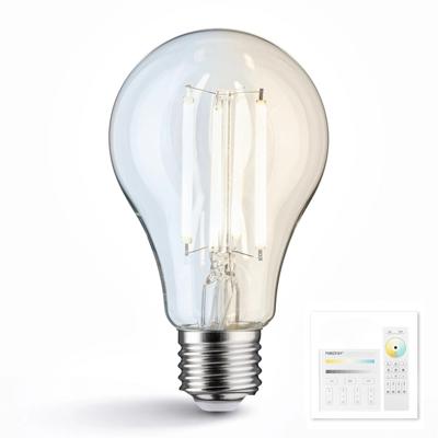 Dual white smart filament lamp van milight 7w e27 fitting - a60 model - met afstandsbediening