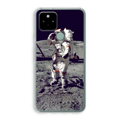 Spaceman: Google Pixel 5 Transparant Hoesje
