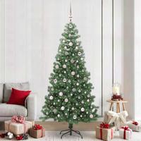 VidaXL Kerstboom met 300 led met standaard groen 240 cm pvc