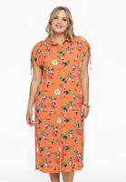 Yoek Dress collar drawstrings AZALEA | Oranje | Maat 46/48