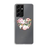 GRL PWR Flower: Samsung Galaxy S21 Ultra Transparant Hoesje