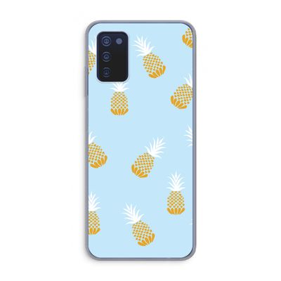 Ananasjes: Samsung Galaxy A03s Transparant Hoesje