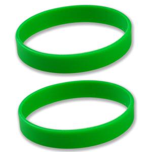 Siliconen armbandjes - Set van 4x stuks - stretch - groen - polsbandjes - volwassenen