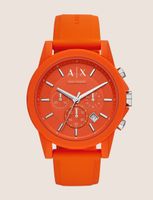Horlogeband Armani Exchange AX1336 Rubber Oranje
