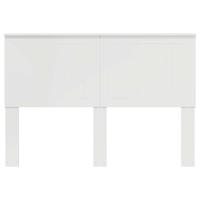 Hoofdbord met hoofdeinde Glanzend Wit 140 cm Bewerkt hout