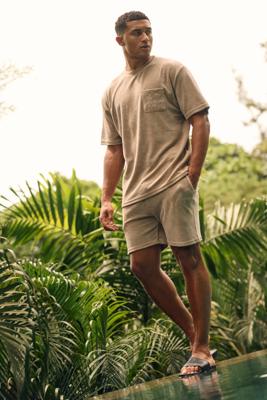 Malelions Signature Towelling T-shirt Mm3-ss25-25 Print T-shirts 336 Taupe
