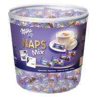 Chocolade milka naps mixbox (ca 207st) silo 1kg