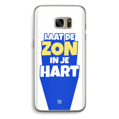 Laat de zon in je hart: Samsung Galaxy S7 Edge Transparant Hoesje