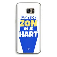 Laat de zon in je hart: Samsung Galaxy S7 Edge Transparant Hoesje
