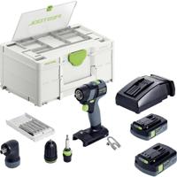 Festool TXS 18 C 3,0-Set 576896 Accu-schroefboormachine 18 V 3.00 Ah Incl. accu, Incl. lader