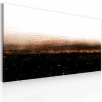 Handgeschilderd schilderij - Donkere aarde  120x60cm - thumbnail