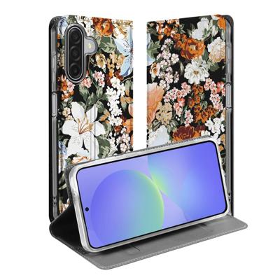 Dark Flowers Book Case Samsung Galaxy A17