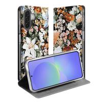 Dark Flowers Book Case Samsung Galaxy A17