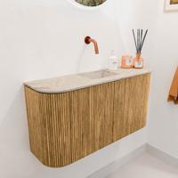 Toiletmeubel Mondiaz Joya Dlux | 83.2 cm | Meubelkleur Oak | Faye wastafel Frappe Wasbak Midden | Zonder kraangat(en) Toiletmeubel Mondiaz Joya Dlux | 83.2 cm | Meubelkleur Oak | Faye wastafel Frappe Wasbak Midden | Zonder kraangat(en)
