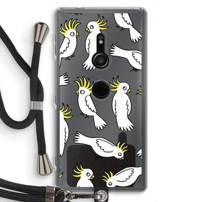 Papegaai: Sony Xperia XZ2 Transparant Hoesje met koord