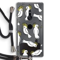 Papegaai: Sony Xperia XZ2 Transparant Hoesje met koord