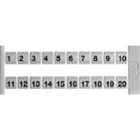 DEK 6 FWZ 1-10  (50 Stück) - Label for terminal block 6mm white DEK 6 FWZ 1-10 - thumbnail
