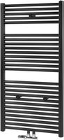 Saqu Calm handdoekradiator 830W 60x119cm mat zwart