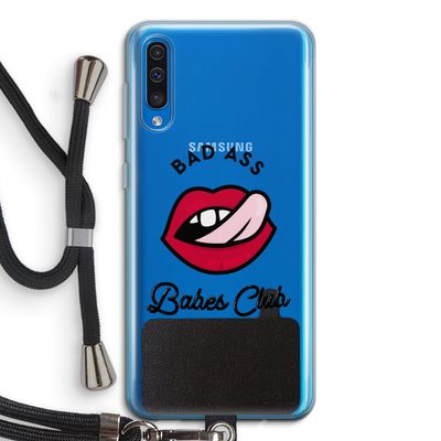 Badass Babes Club: Samsung Galaxy A50 Transparant Hoesje met koord