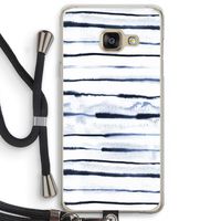 Ink Stripes: Samsung Galaxy A3 (2016) Transparant Hoesje met koord