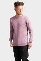 Purewhite Garment Dye Knit Sweater Heren Paars - Maat S - Kleur: Paars | Soccerfanshop