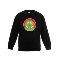 Sweater krokodil zwart kinderen