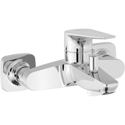 Badkraan Tres Canigó | Opbouw | Mengkraan | Incl.Handdoucheset | 2-weg | hoh 15 cm | 1-hendel | Rond | Chroom