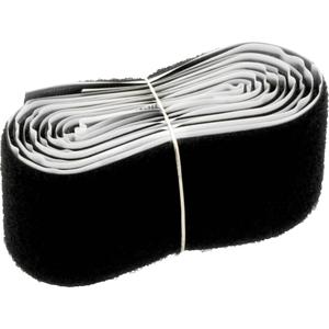 Monacor CS-5100/SW Klittenband (l x b) 100 cm x 5 cm Zwart 1 m