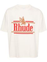 RHUDE t-shirt en coton à logo imprimé - Tons neutres - thumbnail