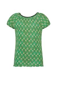 Like Flo Meisjes top crepe - Groen bloemen