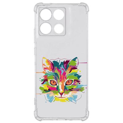 TPU Telefoonhoesje Motorola Moto G56 - Cat Color backcover