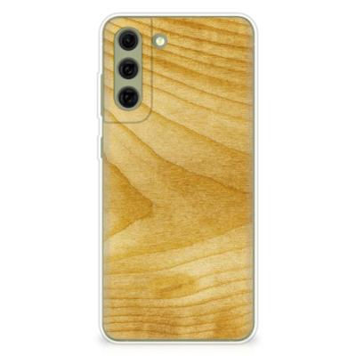 Samsung Galaxy S21FE | Bumper Hoesje | Licht Hout