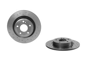 Remschijf BREMBO XTRA LINE BREMBO, Remschijftype: Geperforeerd, u.a. für Mercedes-Benz