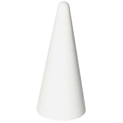 Piepschuim kegel - wit - H21 cm - styropor vormen - Hobby/diy - knutselmateriaal Piepschuim kegel - wit - H21 cm - styropor vormen - Hobby/diy - knutselmateriaal