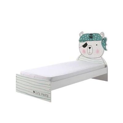 Vipack bed Pirate - wit/groen - 204x121x99 cm