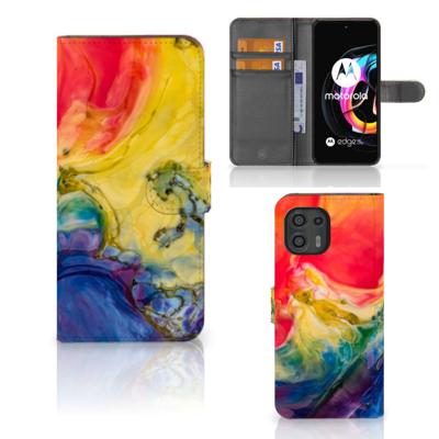 Hoesje Motorola Edge 20 Lite Watercolor Dark Hoesje Motorola Edge 20 Lite Watercolor Dark